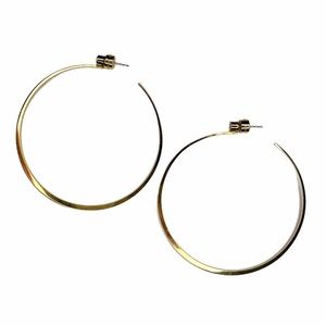 Michael Kors Studded Gold Hoop Earrings